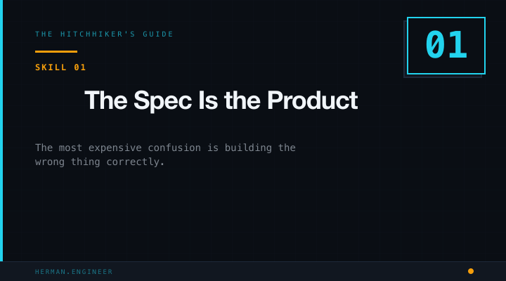 The Spec Is the Product